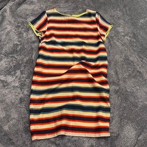 Coloful, striped shift dress
